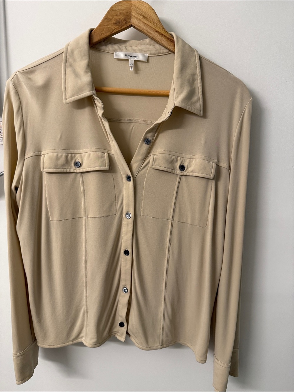 Frame Denim Light Beige Shirt
